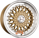 R STYLE WHEELS RS01 Gold Hornpoliert Einteilig 7.50 x 17 ET 35.00  5x112